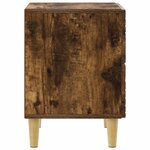 vidaXL Table de chevet Chêne fumé 43 x 34 5 x 48 cm Bois d'ingénierie