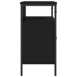 vidaXL Armoire lavabo de salle de bain noir 80x30x60 cm