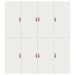 vidaXL Cadre de lit de rangement Blanc 200x200 cm