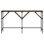 vidaXL Table console chêne fumé 140x29x75 cm bois d'ingénierie