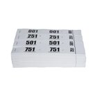Carnet de 50 tickets vestiaire blancs - lot de 20 - exacompta