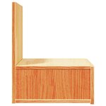 vidaXL Table de chevet Brun cire 42 x 32 5 x 40 cm Bois massif en pin