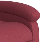 vidaXL Fauteuil inclinable de massage Rouge bordeaux Tissu