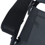 vidaXL Chaises de jardin pliables lot de 2 Textilène Gris
