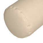 vidaXL Coussins d'accent 2 Pièces Crème Ø 25 x 70 cm tissu