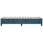vidaXL Cadre de lit Bleu foncé 90x200 cm Velours
