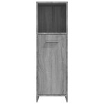 vidaXL Armoire de bain Sonoma gris 30x30x95 cm Bois d'ingénierie