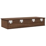 vidaXL Étagère murale avec tiroirs chêne marron bois d'ingénierie