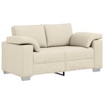 vidaXL Ensemble de Canapés 2 Pièces Gris clair 219 x 77 x 82 cm tissu