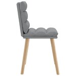 vidaXL Chaises à manger lot de 4 gris clair tissu