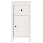 vidaXL Buffets 2 Pièces blanc 40x35x80 cm bois massif de pin
