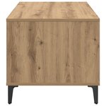 vidaXL Table basse Chêne artisanal 90 x 49 x 45 cm Bois d'ingénierie