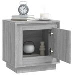 vidaXL Tables de chevet 2 Pièces sonoma gris 44x35x45cm bois d'ingénierie
