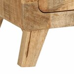 vidaXL Meuble TV 105x46x32 cm bois massif de manguier brut