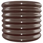 vidaXL Lit surélevé de jardin Acier galvanisé marron