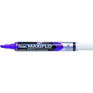 Marqueur tableaux blancs maxiflo  pointe biseautée moyenne  violet pentel