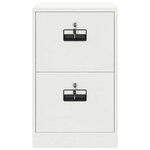 vidaXL Cabinet de Dossier avec tiroir Blanc 44 x 50 x 106.5 cm