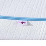 vidaXL Matelas Blanc 180 x 200 cm Tissu jacquard