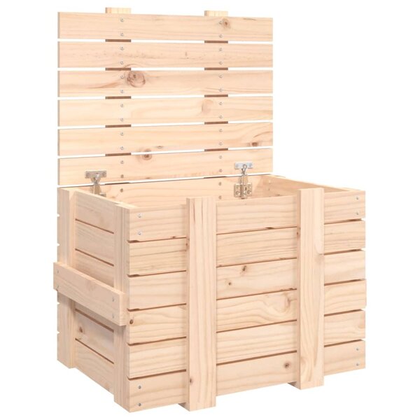 vidaXL Boîte de rangement 58x40 5x42 cm Bois massif de pin