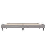 vidaXL Cadre de lit sans matelas sonoma gris 120x190 cm