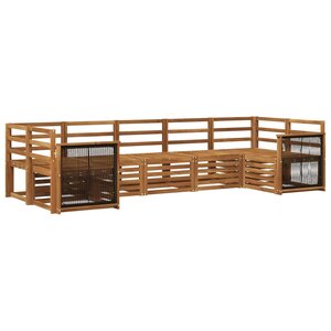vidaXL Ensemble de canapés d'extérieur 6 pc Naturel