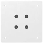 vidaXL Pieds de table console 4 pièces Blanc 72-74 cm Acier