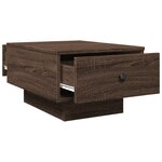 vidaXL Table basse chêne marron 60x45x31 cm bois d'ingénierie