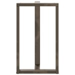vidaXL Pieds de table de bar en forme de T  2 pièces  noir  60 x 35 x (100-101) cm  acier