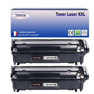T3AZUR - 2x Toners compatibles avec Canon FX10 / FX9 / 703 pour Canon MF-4320D  MF-4330D  MF-4340D  MF-4350D Noir - 2 000p