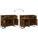 vidaXL Buffet chêne fumé 97x32 5x74 5 cm bois d'ingénierie