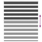 vidaXL Store zèbre noir 125x150 cm largeur du tissu 120 9 cm polyester