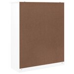 vidaXL Dessus de commode ALTA blanc 77x30x92 cm bois massif de pin