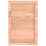 vidaXL Étagère murale marron clair bois chêne massif traité