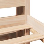 vidaXL Lit bibliothèque sans matelas 100x200 cm bois massif de pin
