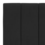 vidaXL Coussin de tête de lit Hanko noir 90 cm velours