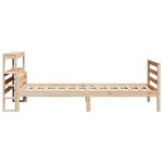 vidaXL Cadre de lit avec tête de lit 90x200 cm bois de pin massif