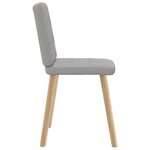 vidaXL Chaises à manger lot de 4 gris nuage tissu