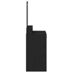 vidaXL Coiffeuse Chêne noir 79 x 41 x 140 cm Bois d'ingénierie