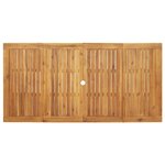 vidaXL Ensemble de salle à manger pour jardin 7 Pièces Noir