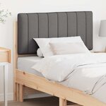 vidaXL Tête de lit capitonnée Brun et gris foncé 90 cm Pin massif