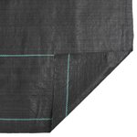 vidaXL Membrane anti-mauvaises herbes noir 1 5x100 m PP