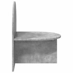 vidaXL Table de chevet Gris béton 48 x 49 x 65 cm Bois d’ingénierie