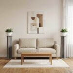 vidaXL Support de Plante 2 pièces Sonoma gris 25 x 25 5 x 100 5 cm