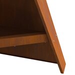 vidaXL Pyramide de Cheminée Noir 58x36x100 cm Acier