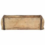 vidaXL Plateau 4 Pièces Marron 30 x 15 x 9 cm Bois Recyclé Solide