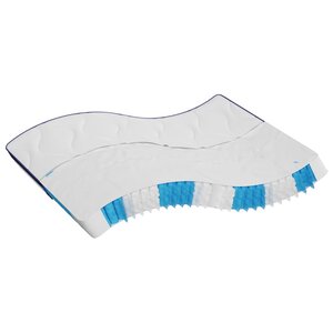 vidaXL Matelas à ressorts ensachés dureté moyenne 200x200 cm