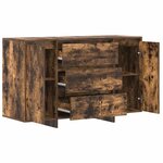 vidaXL Buffet Chêne fumé 120 x 41 x 75 cm Bois d'ingénierie