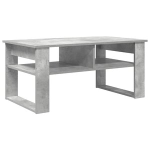 vidaXL Table basse Gris béton 96 x 54 x 44 cm Bois d'ingénierie