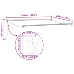 vidaXL Auvent rétractable Anthracite 3 5 x 2 m