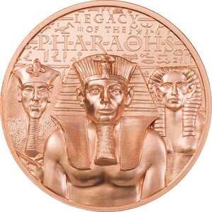 Pièce de monnaie en Cuivre 1 Dollar g 50 Millésime 2022 Legacy Pharaohs LEGACY OF THE PHARAOHS (PRÉCOMMANDE)